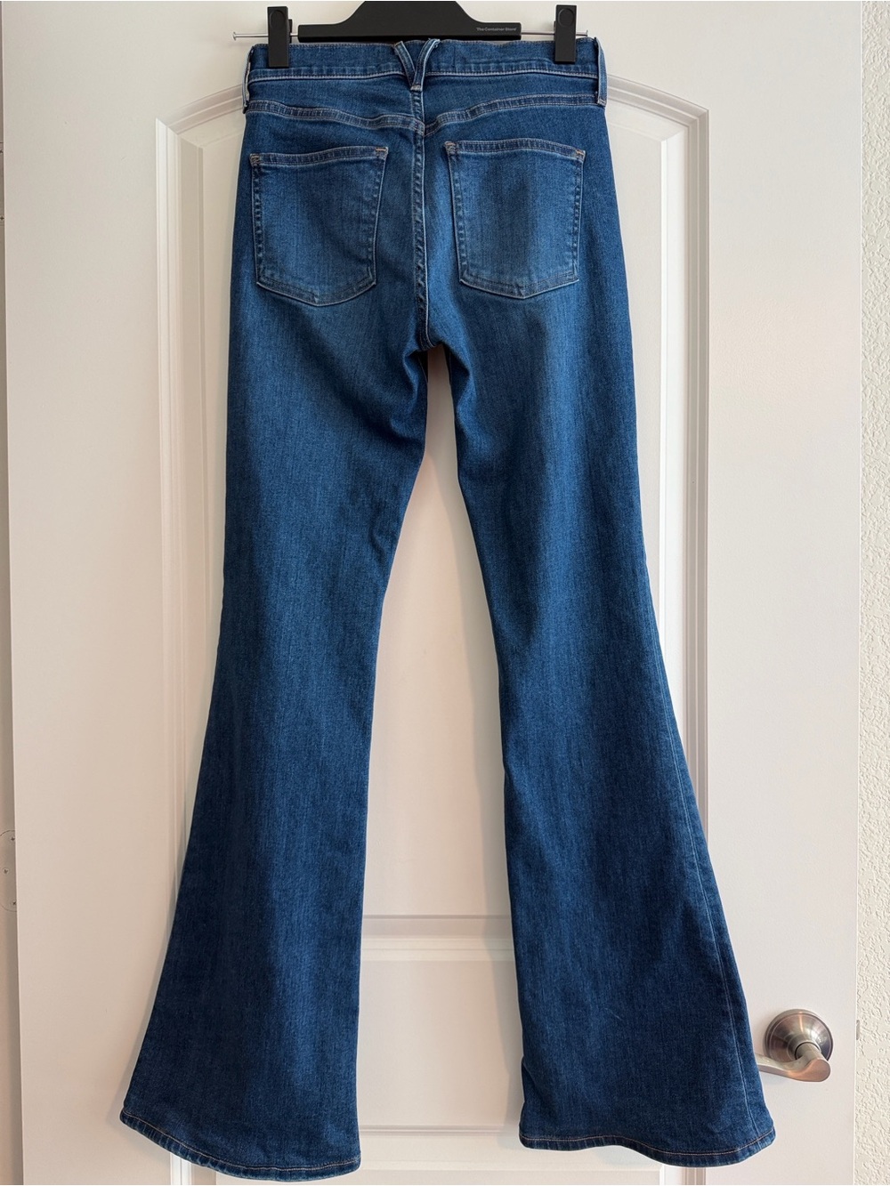 Veronica Beard Beverly Skinny Flare High Rise Bright Blue Jean Size 27 - Picture 6 of 8